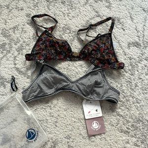 NEW! Petit Bateau set of 2 bras. Size 16